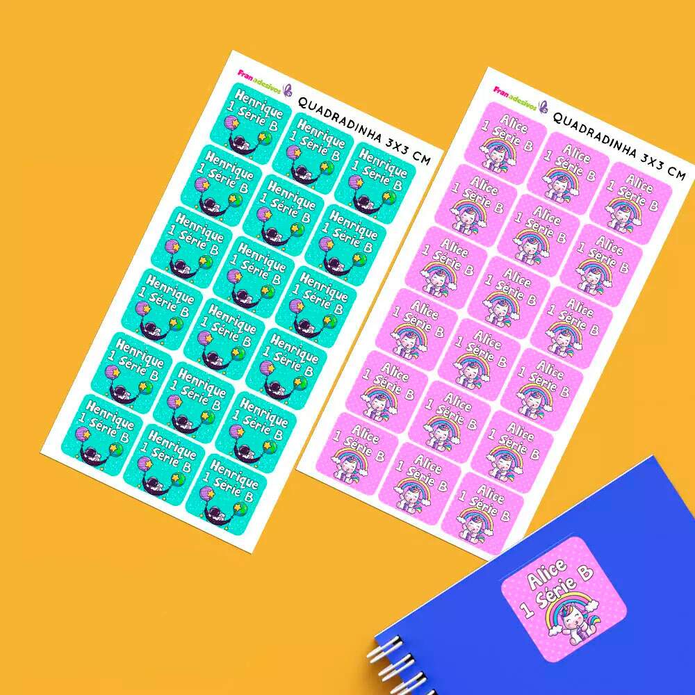 Etiqueta - Quadradinha