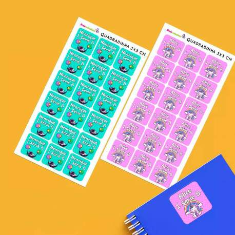 Etiqueta - Quadradinha