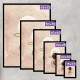 Kit 3 Quadros Decorativos Abstrato Lua Rose com Aquarela