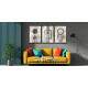 Kit 3 Quadros Decorativos Abstrato Moderno Geom�trico