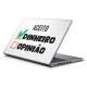 Adesivo para Notebook Aceito Dinheiro, Opini�o N�o