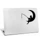 Adesivo De Notebook Pescando a Lua
