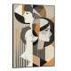 Quadro Decorativo Arte Abstrata Contempor�nea de Mulheres