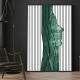Quadro Decorativo Arte Tra�os de Rosto com Linhas no Fundo