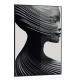Quadro Decorativo Tra�os de Pessoa Estilo Abstrato com Ondas