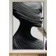 Quadro Decorativo Tra�os de Pessoa Estilo Abstrato com Ondas