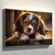 Quadro Decorativo C�o Filhote Cavalier King