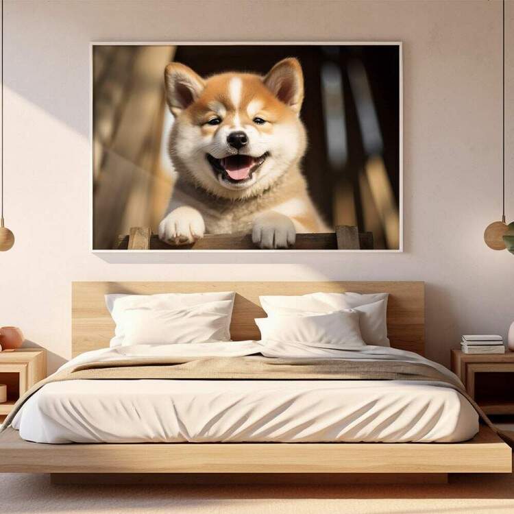 Quadro Decorativo Co Akita Inu