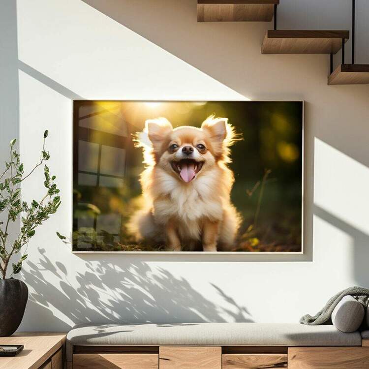 Quadro Decorativo Co Filhote Chiuhuahua