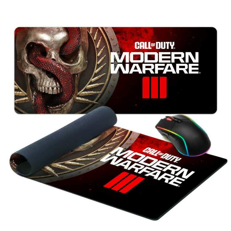 Mouse Pad Gigante 70x30cm Modern Warfare Jogo de Tiro
