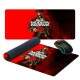 Mouse Pad Gigante 70x30cm Jogo de Tiro Fundo Vermelho