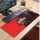 Mouse Pad Gigante 70x30cm Jogo de Tiro Fundo Vermelho