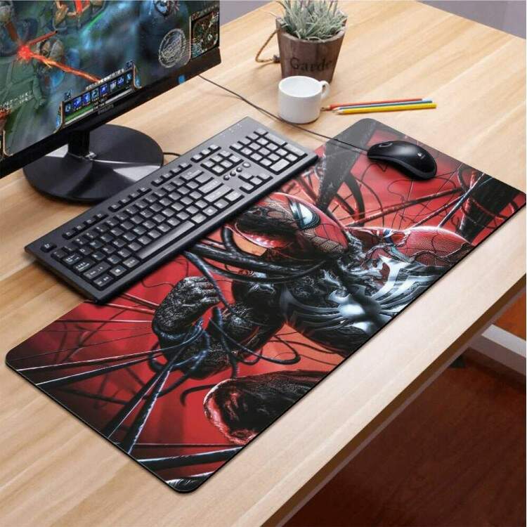 Mouse Pad Gigante 70x30cm Jogo Aranha com Fundo Vermelho