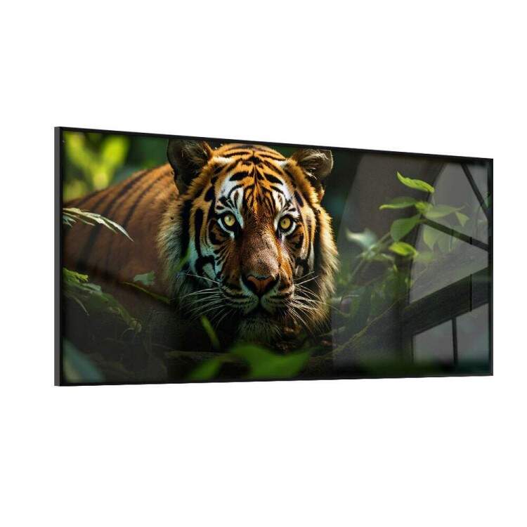 Quadro Decorativo Slim Tigre em Floresta