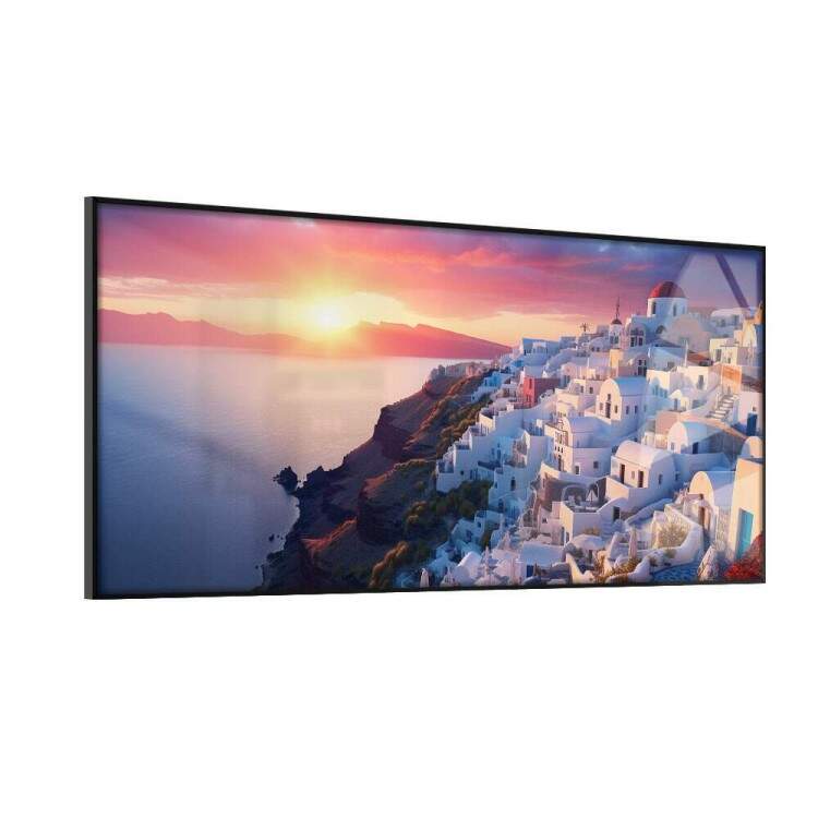 Quadro Decorativo Slim Santorini na Grcia