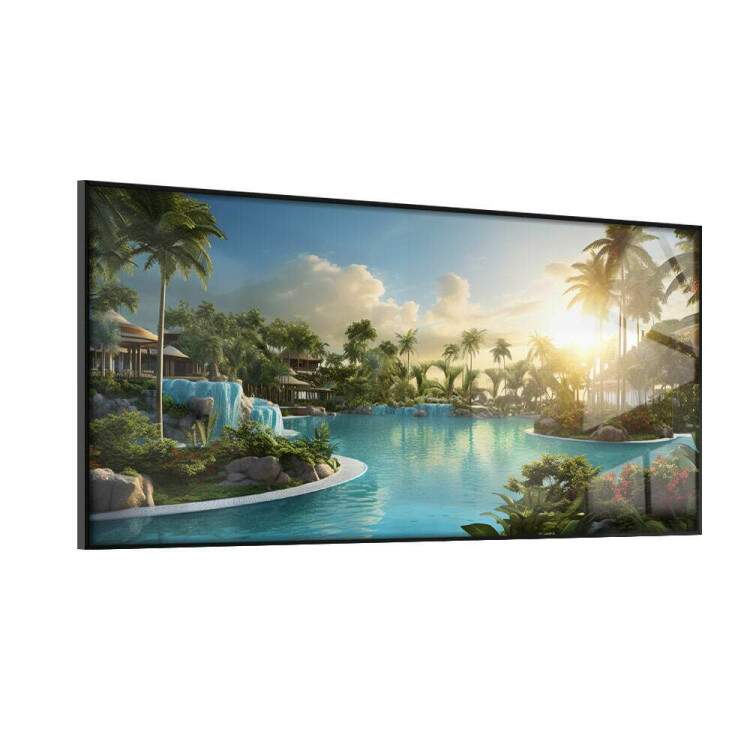 Quadro Decorativo Slim Ilha em Bali