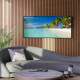 Quadro Decorativo Slim Praia em Maldivas