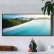 Quadro Decorativo Slim Paisagem Praia em Maldivas