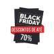 Adesivo de Parede Para Vitrine de Black Friday Descontos de At� 50%