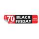 Adesivo de Parede Para Vitrine de Black Friday At� 70% Pre�os Incr�veis