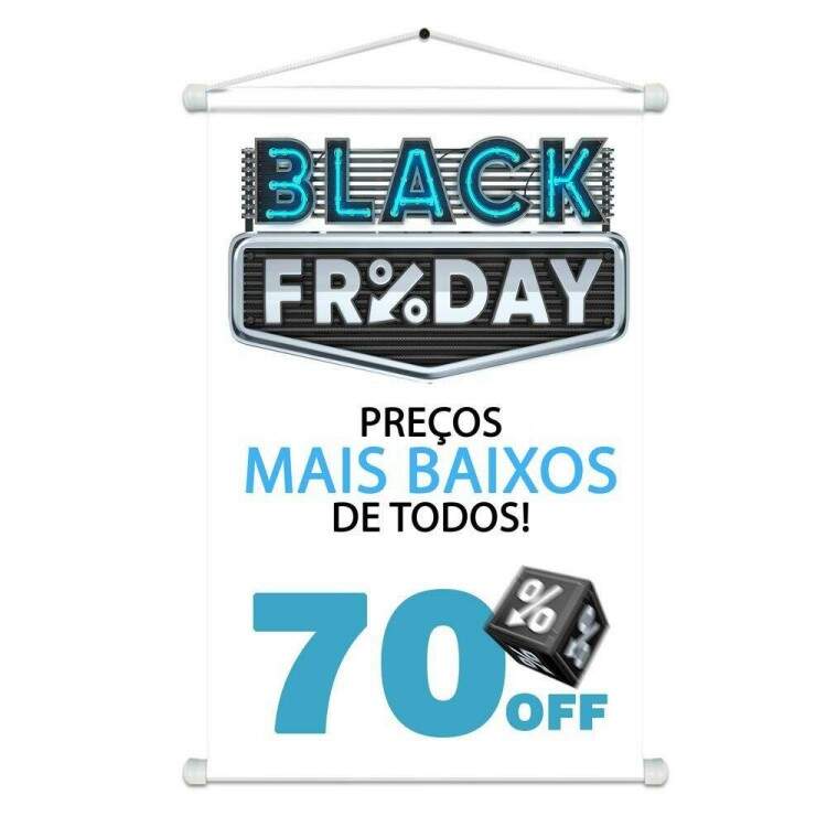 Banner Impresso em Lona Black Friday Preos Mais Baixos