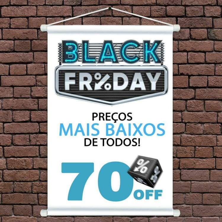 Banner Impresso em Lona Black Friday Preos Mais Baixos