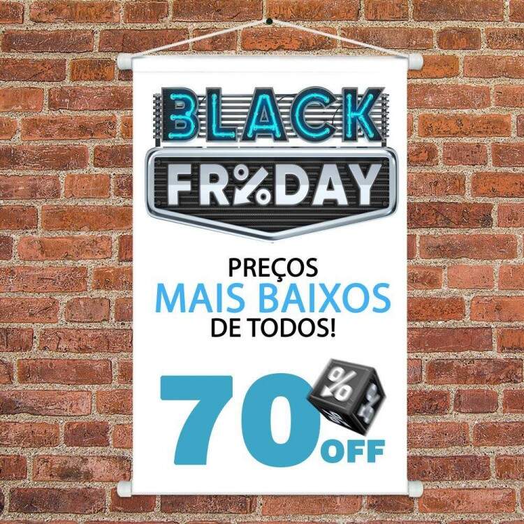 Banner Impresso em Lona Black Friday Preos Mais Baixos