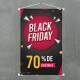 Banner Impresso em Lona Black Friday 70% de Desconto