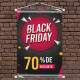 Banner Impresso em Lona Black Friday 70% de Desconto