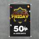 Banner Impresso em Lona Black Friday 50% de Desconto