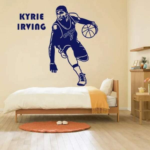 Adesivo de Parede Inspirado em Jogador de Basquete