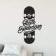 Adesivo de Parede Lettering Skate Boarding