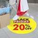Adesivo para Ch�o Black Friday com Seu Desconto OFF
