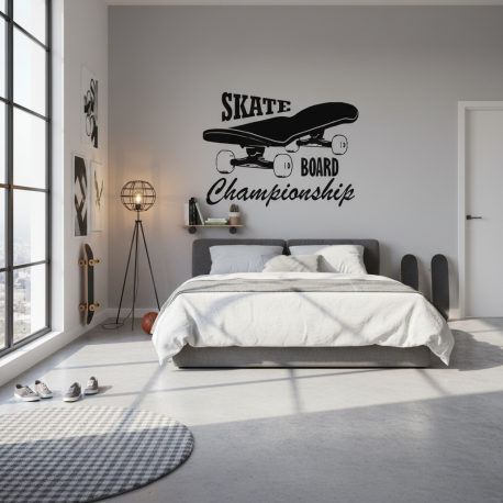 Adesivo de Parede Skateboard Championship