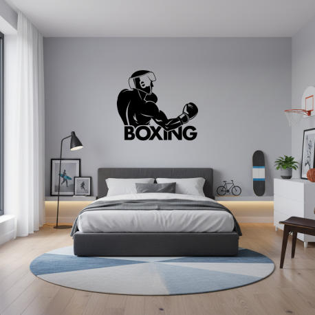 Adesivo de Parede de Artes Marciais Boxing