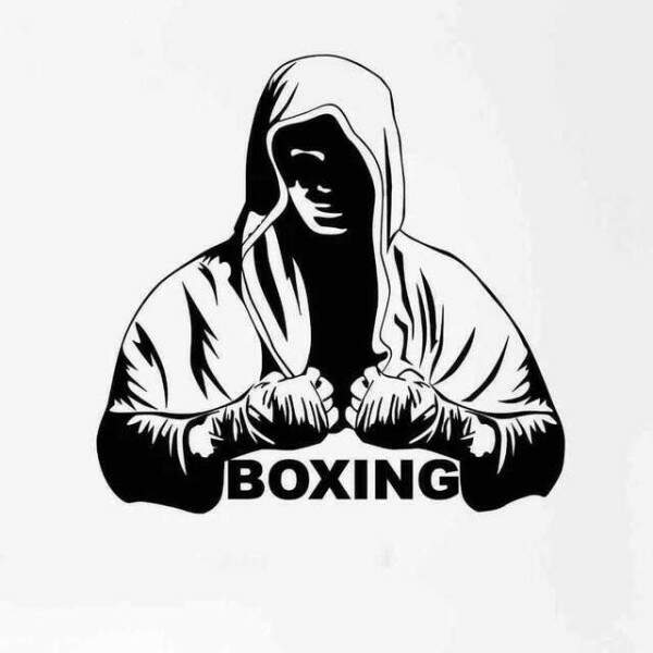 Adesivo de Parede de Artes Marciais Boxeador