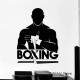 Adesivo de Parede de Artes Marciais Silhueta de Boxeador