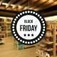 Placa Suspensa de Black Friday Branco e Preto