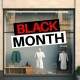 Adesivo de Parede Para Vitrine de Black Month Detalhe Vermelho