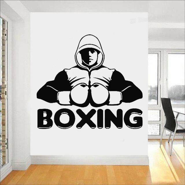 Adesivo de Parede Artes Marciais Lutador Boxing