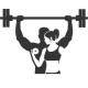 Adesivo de Parede de Muscula��o Casal Malhando