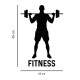 Adesivo de Parede de Muscula��o Homem Fitness