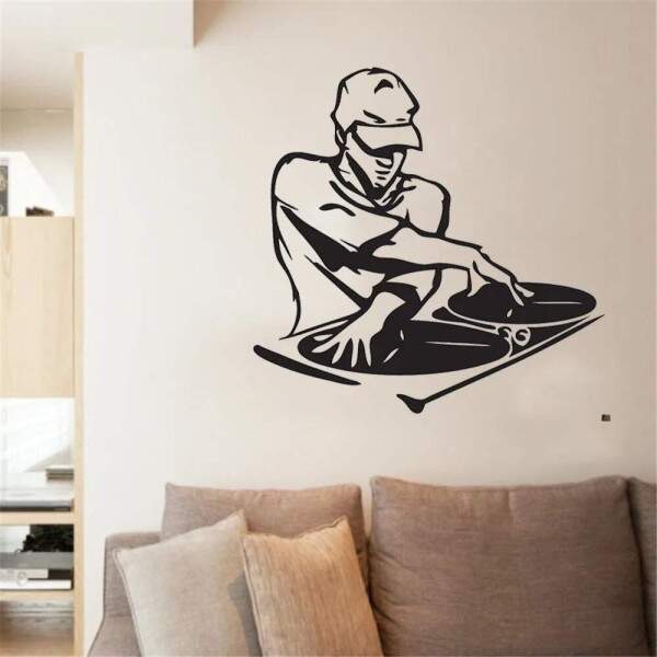 Adesivo de Parede DJ de Hip Hop