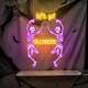 Placa Luminosa de Neon Led de Esqueletos Medindo 70x100cm