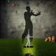 Estaca de Proje��o de Sombra de Zumbi de Halloween
