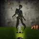 Estaca de Proje��o de Sombra de Zumbi com Cabe�a de Ab�bora