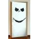 Adesivo de Porta para Halloween Silhueta Sorriso