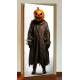 Adesivo de Porta para Halloween Homem com Cabe�a de Ab�bora