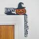 Placa Decorativa Ab�bora Chap�u de Bruxa Halloween