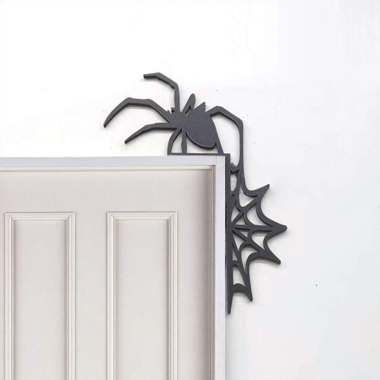 Placa Decorativa Aranha com Teia